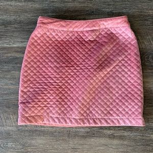 Quilted Mini Skirt
